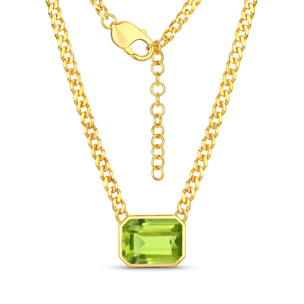 Emerald Cut Statement Necklace