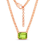 Emerald Cut Statement Necklace