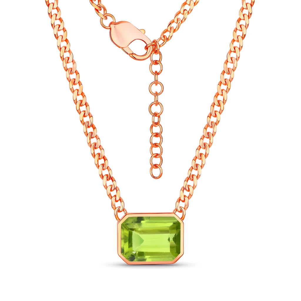 Emerald Cut Statement Necklace