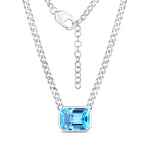 Emerald Cut Statement Necklace
