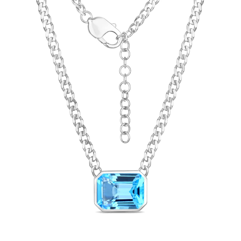 Emerald Cut Statement Necklace