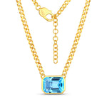 Emerald Cut Statement Necklace
