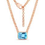 Emerald Cut Statement Necklace