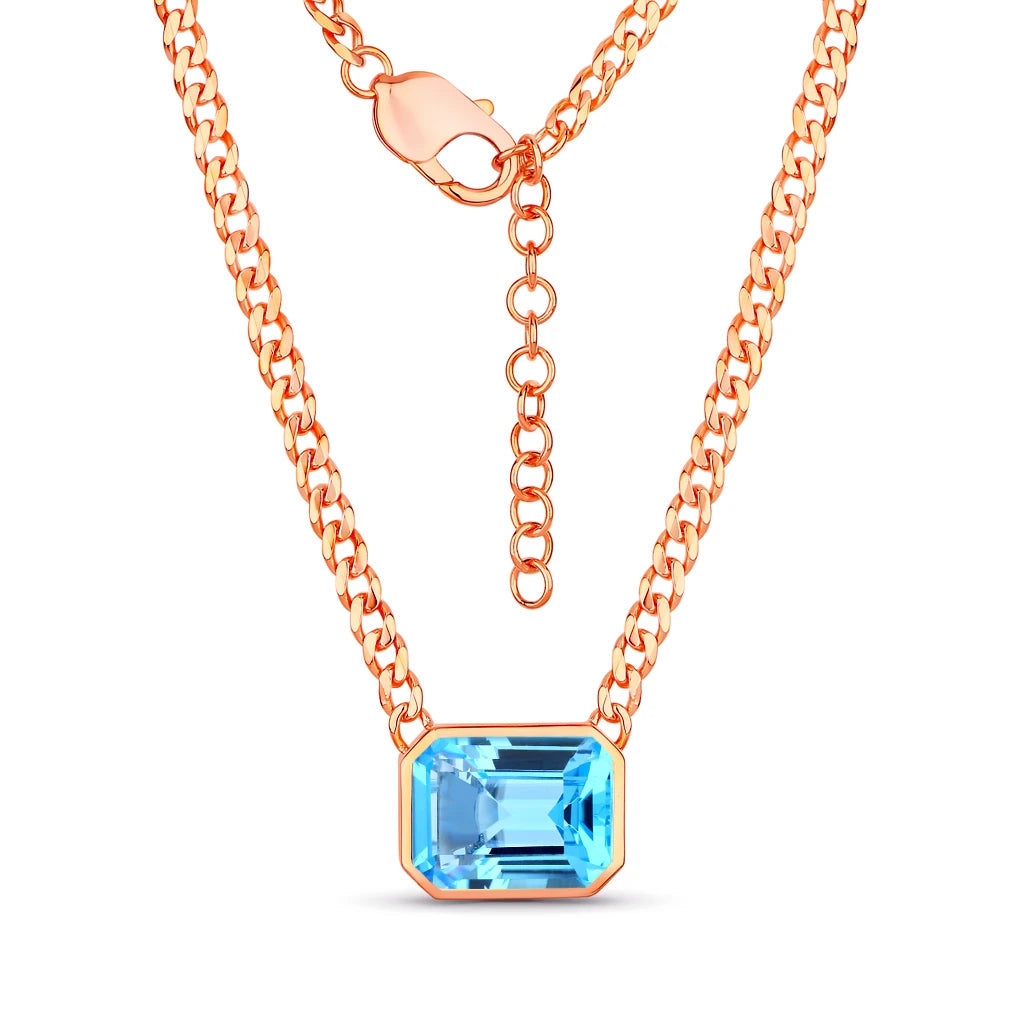 Emerald Cut Statement Necklace