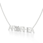 Two Name Necklace with Diamond Accents