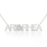 Two Name Necklace with Diamond Accents