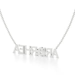 Two Name Necklace with Diamond Accents
