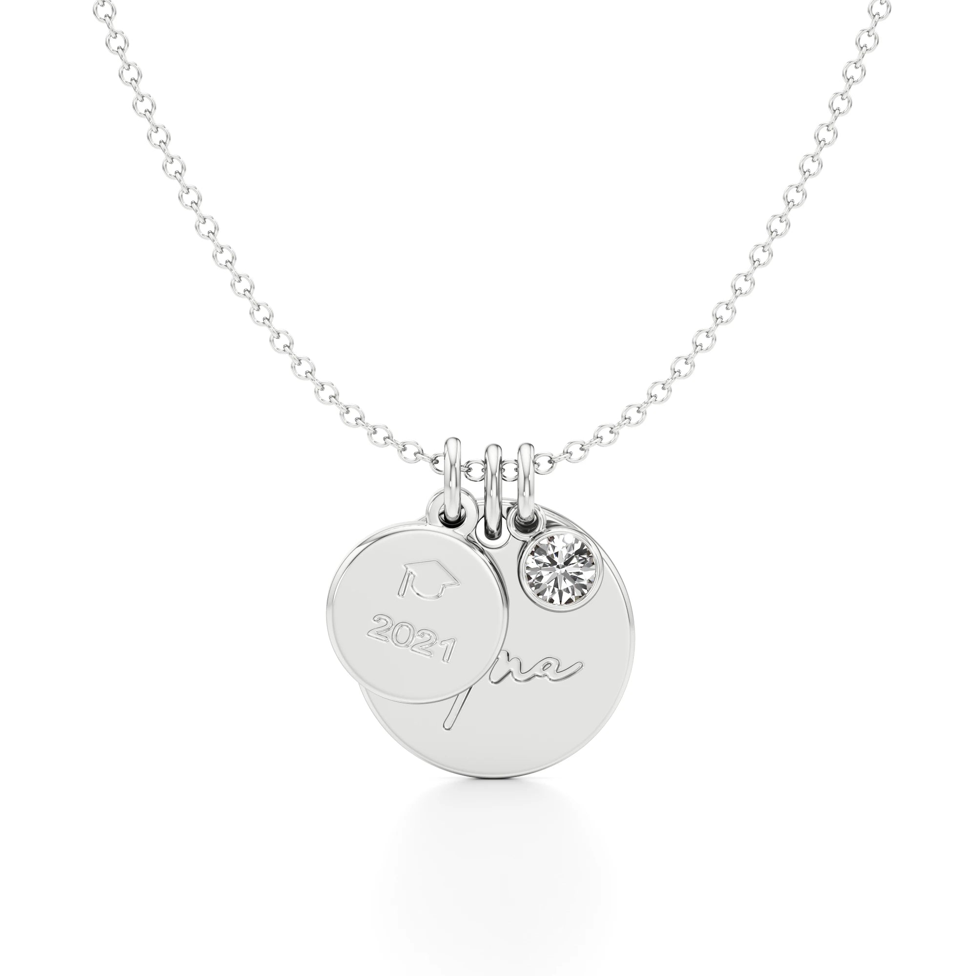 Graduation Necklace with a Diamond Accent