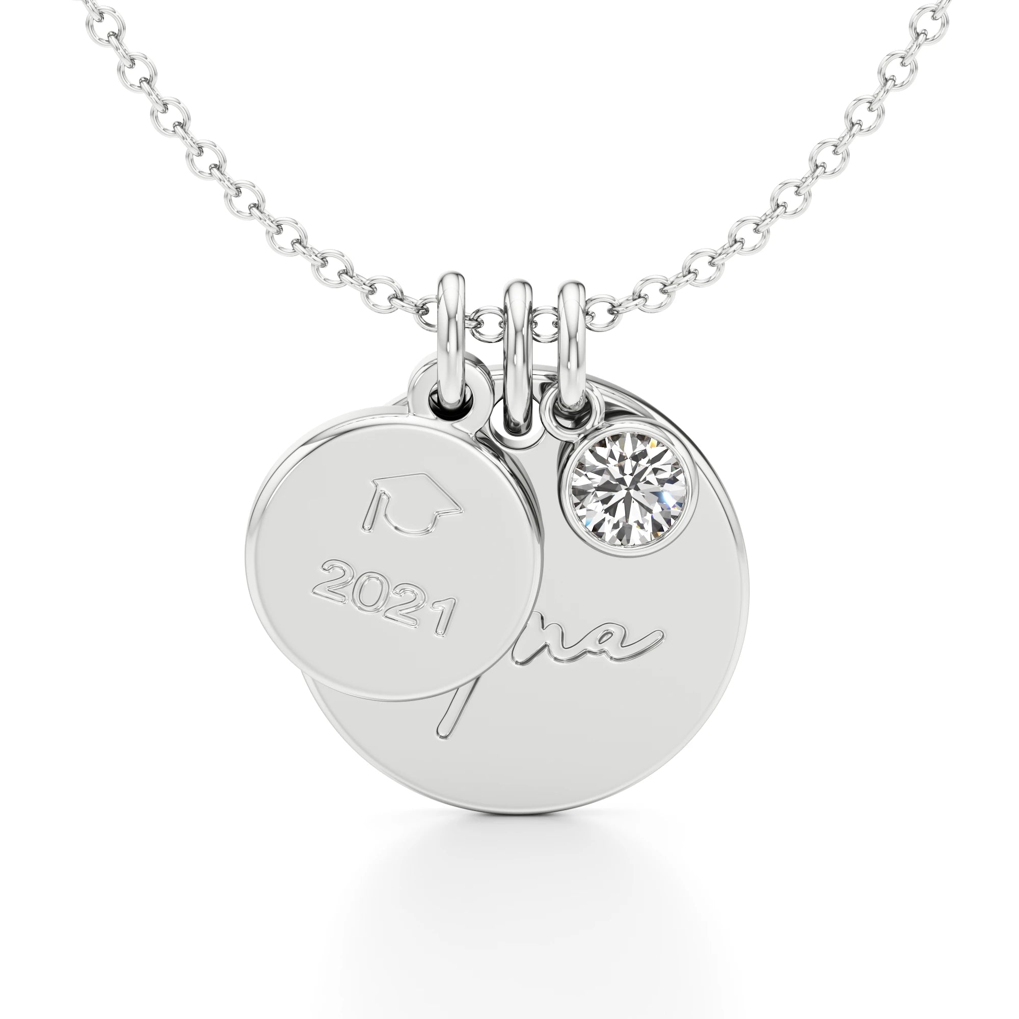 Graduation Necklace with a Diamond Accent