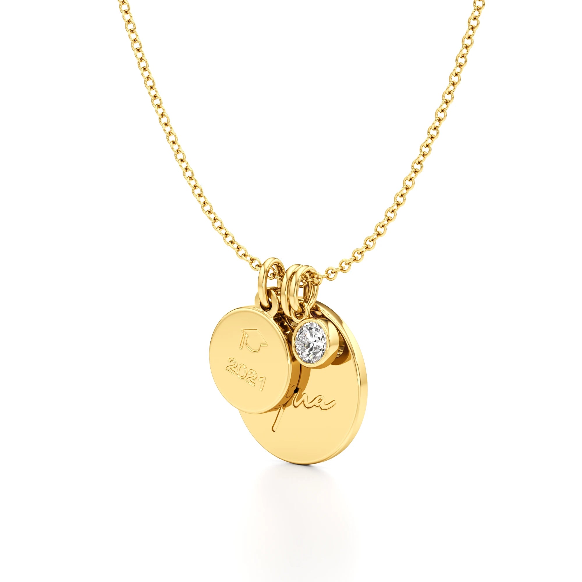 Graduation Necklace with a Diamond Accent