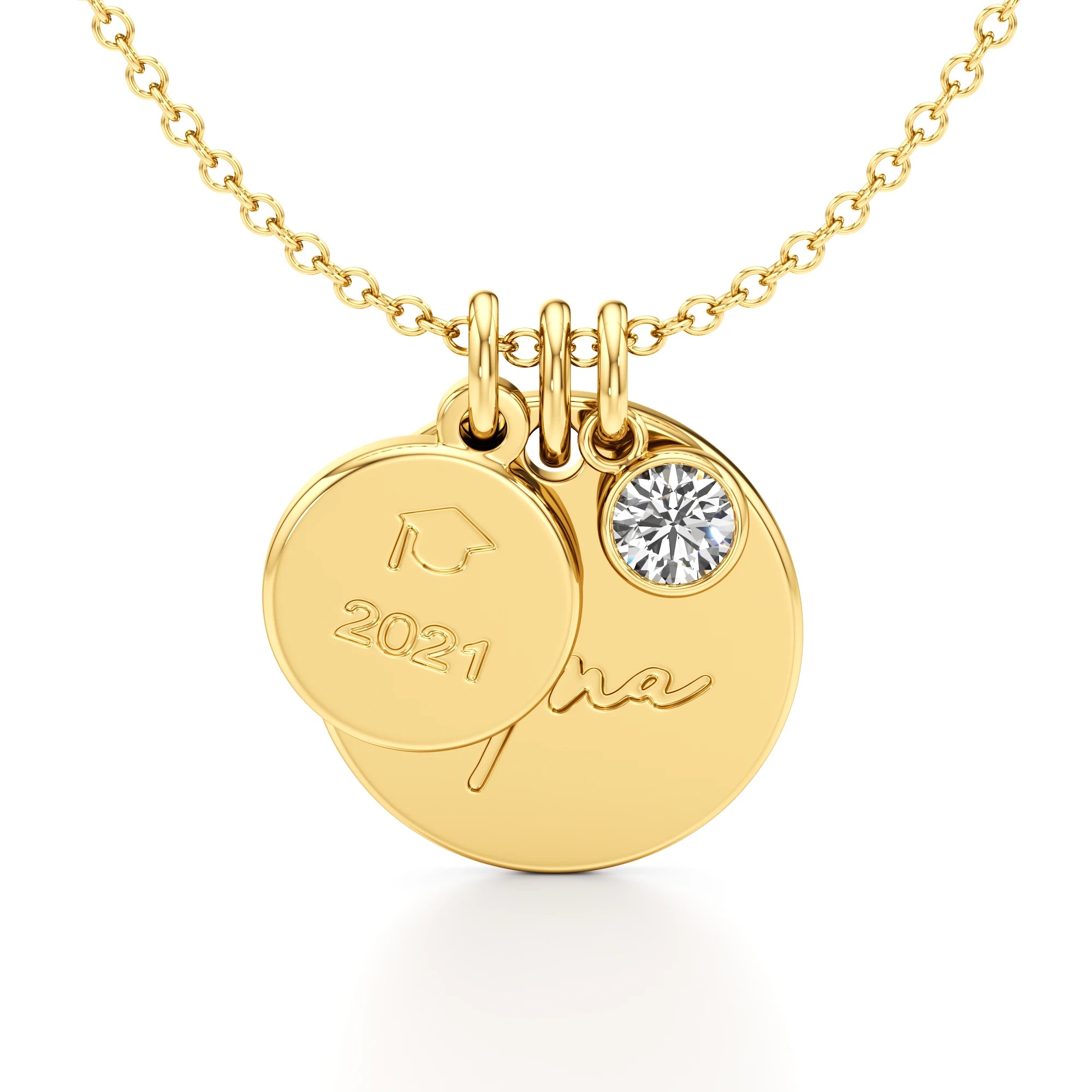 Graduation Necklace with a Diamond Accent