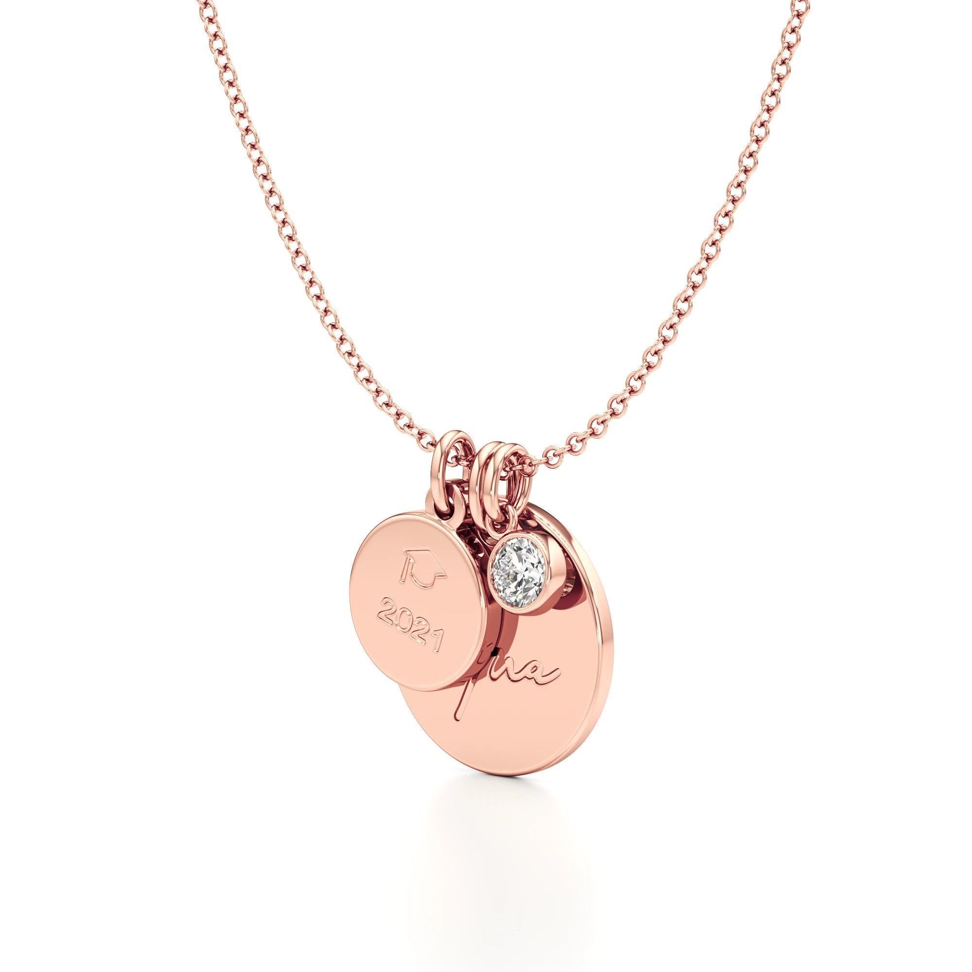 Graduation Necklace with a Diamond Accent