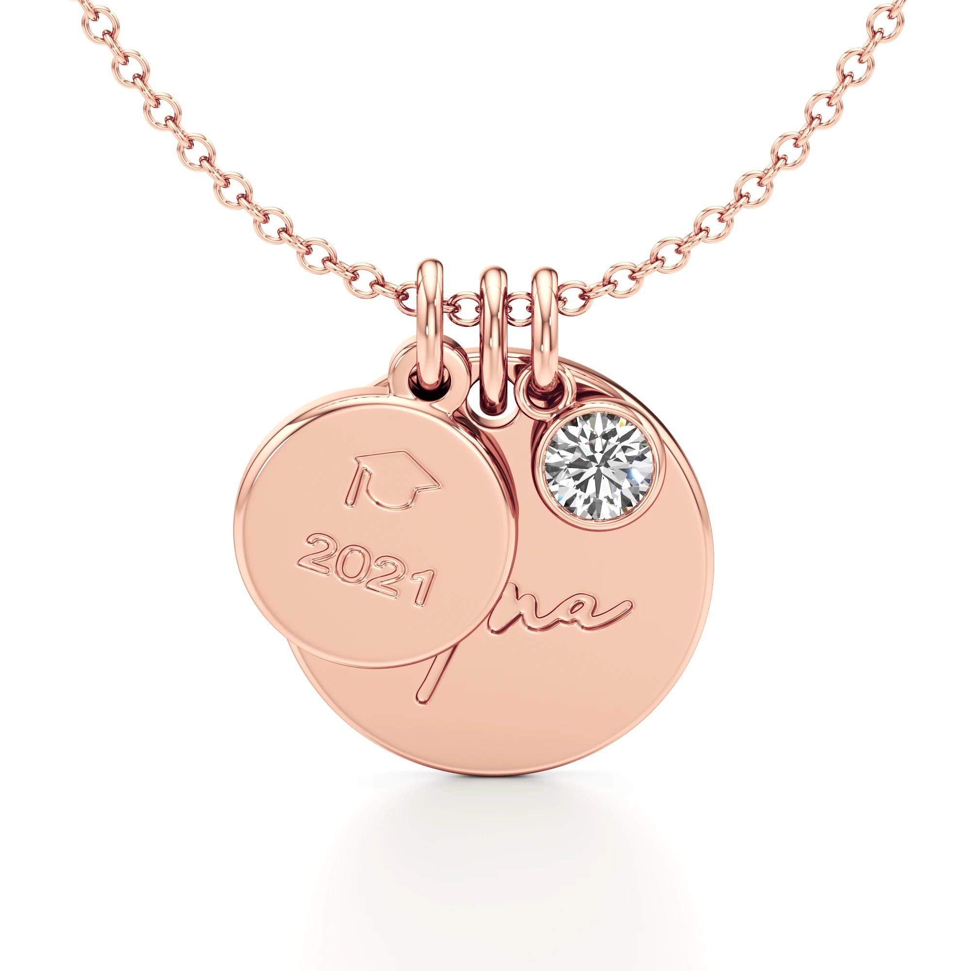Graduation Necklace with a Diamond Accent
