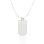 Army Dog Tag Initial Year Necklace