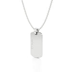 Army Dog Tag Initial Year Necklace