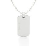 Army Dog Tag Initial Year Necklace