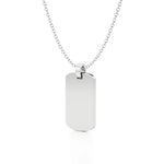 Army Dog Tag Initial Year Necklace