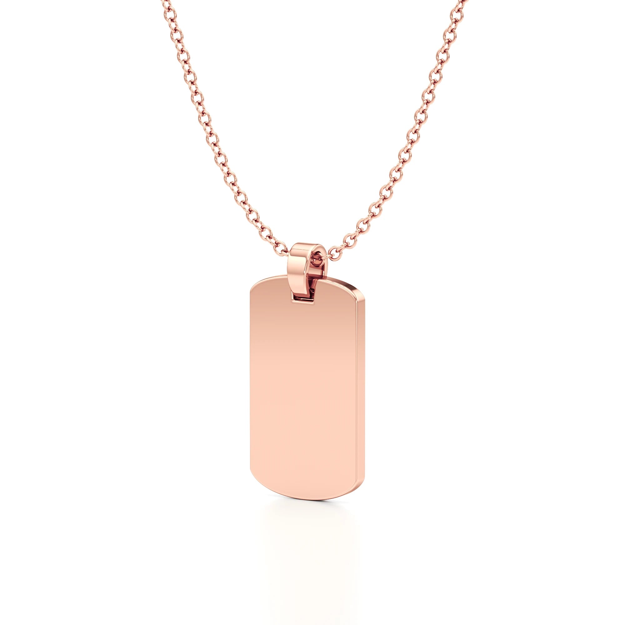 Army Dog Tag Initial Year Necklace