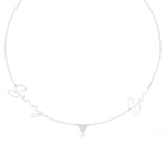 Two Name Necklace with Heart Detailing
