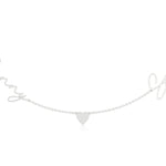 Two Name Necklace with Heart Detailing