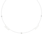 Multi Name Necklace with Diamond Accents