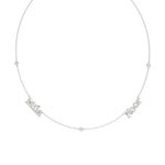 Multi Name Necklace with Diamond Accents
