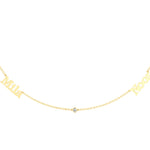 Multi Name Necklace with Diamond Accents
