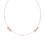 Multi Name Necklace with Diamond Accents