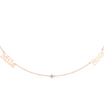 Multi Name Necklace with Diamond Accents