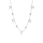 Multi Initial Necklace with Diamond Detailing
