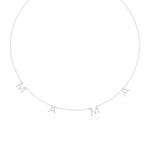 Mama Necklace in Diamond Pavé