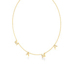 Mama Necklace in Diamond Pavé