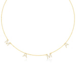 Mama Necklace in Diamond Pavé