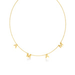 Mama Necklace in Diamond Pavé