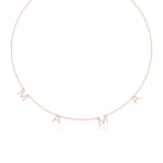 Mama Necklace in Diamond Pavé