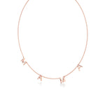 Mama Necklace in Diamond Pavé