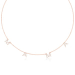 Mama Necklace in Diamond Pavé