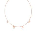 Mama Necklace in Diamond Pavé