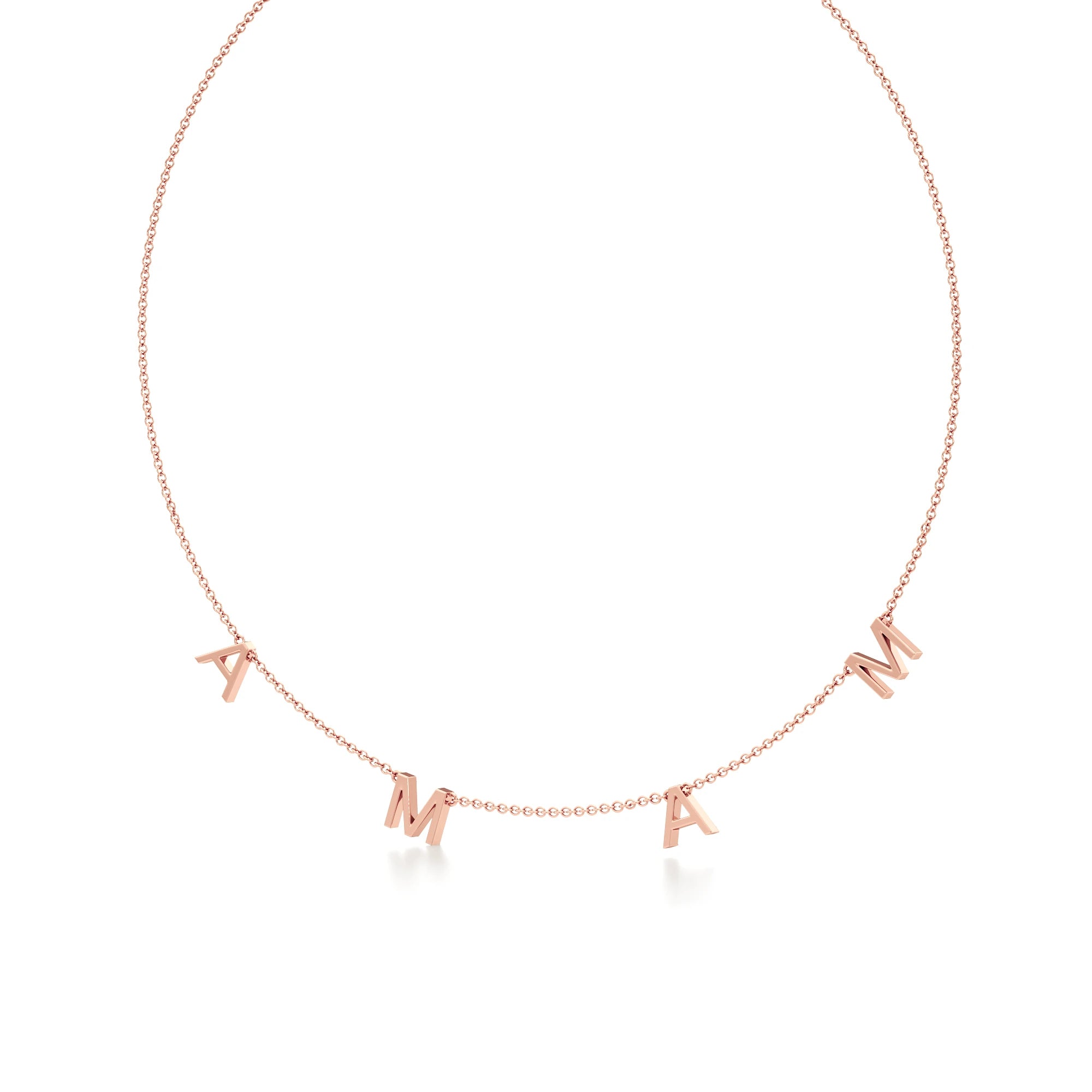 Mama Necklace in Diamond Pavé