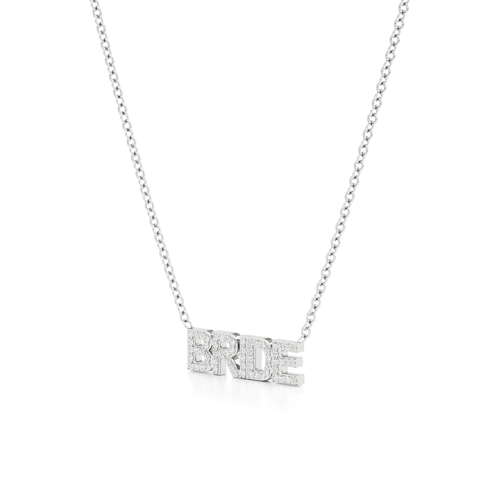Bride Necklace in Diamond Pavé