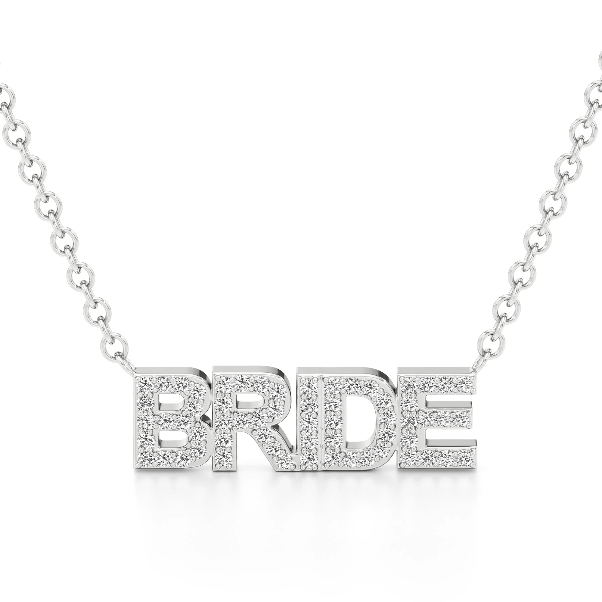 Bride Necklace in Diamond Pavé