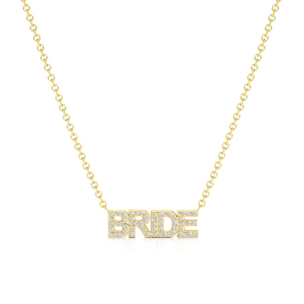 Bride Necklace in Diamond Pavé