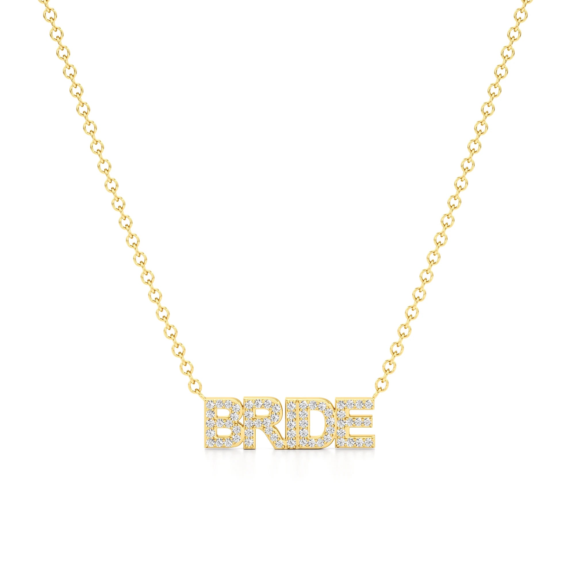 Bride Necklace in Diamond Pavé