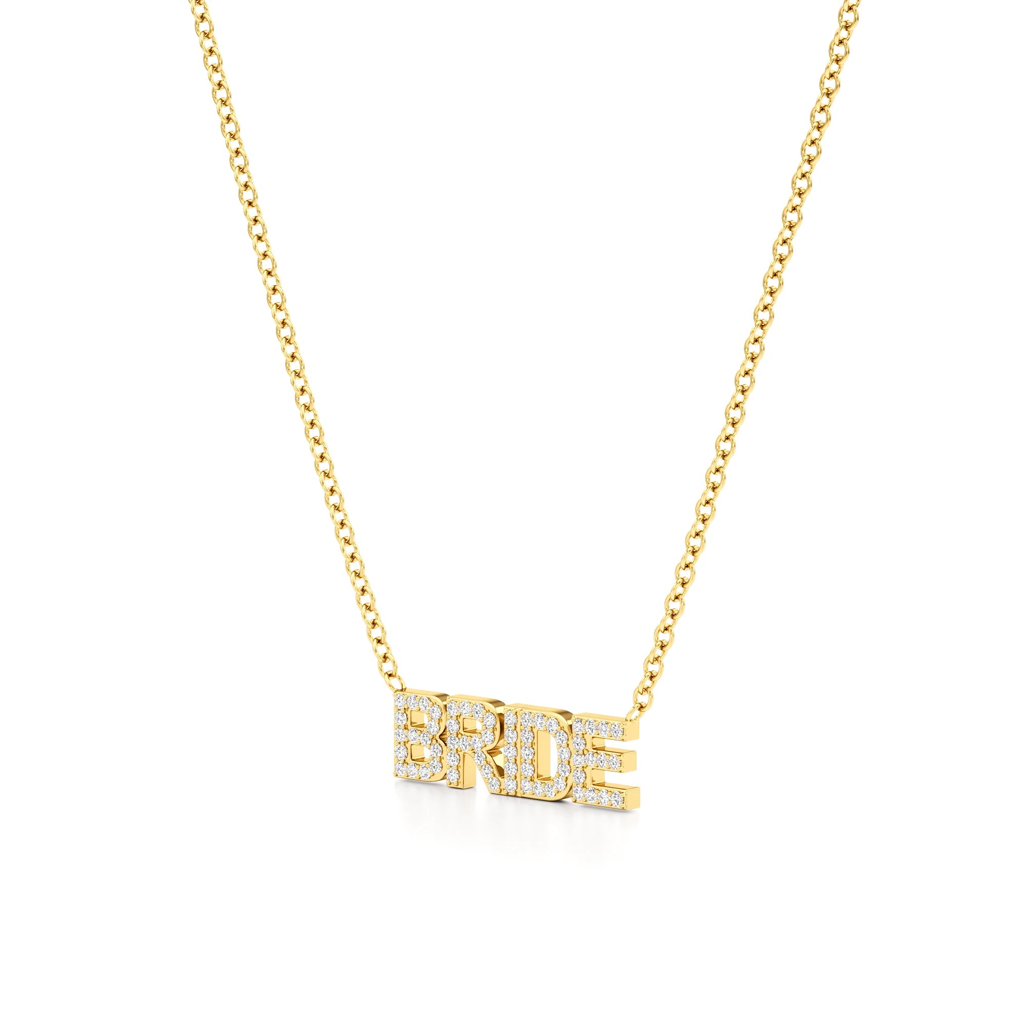 Bride Necklace in Diamond Pavé