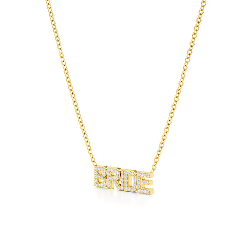Bride Necklace in Diamond Pavé