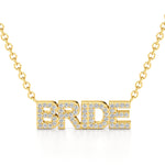 Bride Necklace in Diamond Pavé