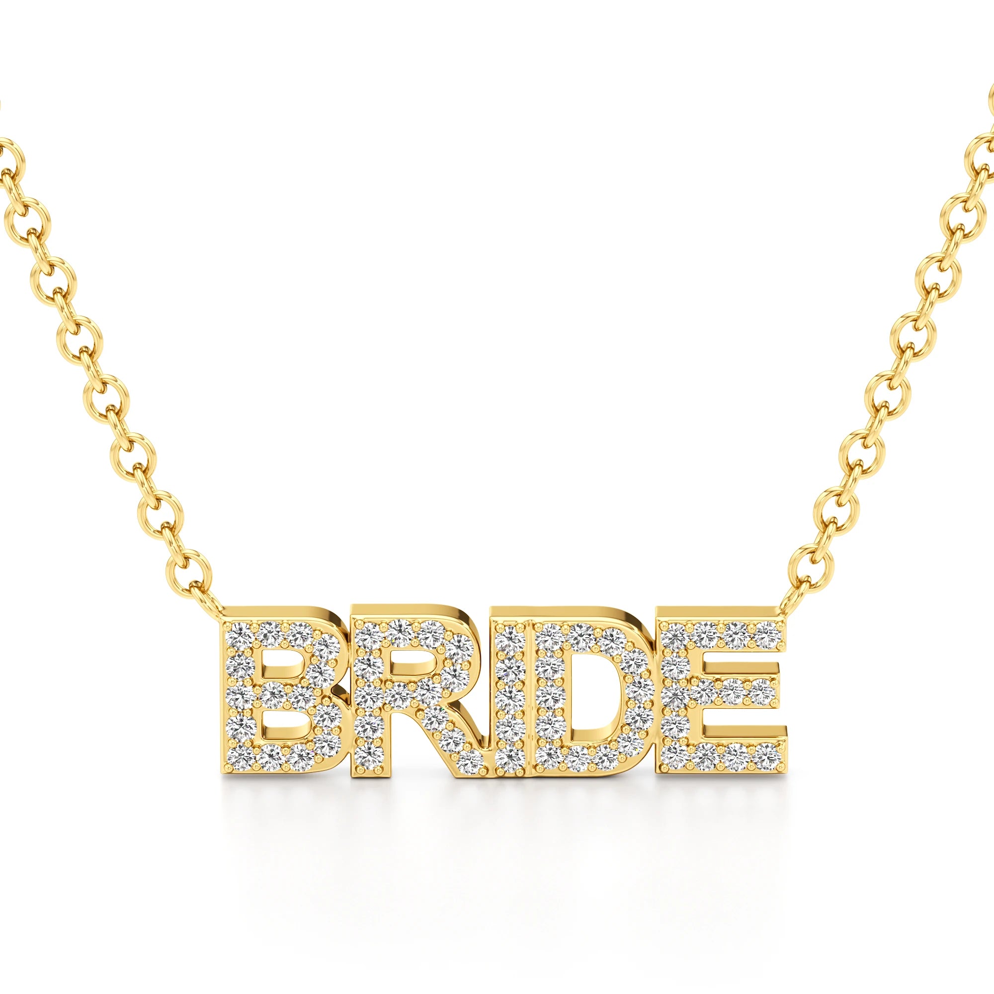 Bride Necklace in Diamond Pavé