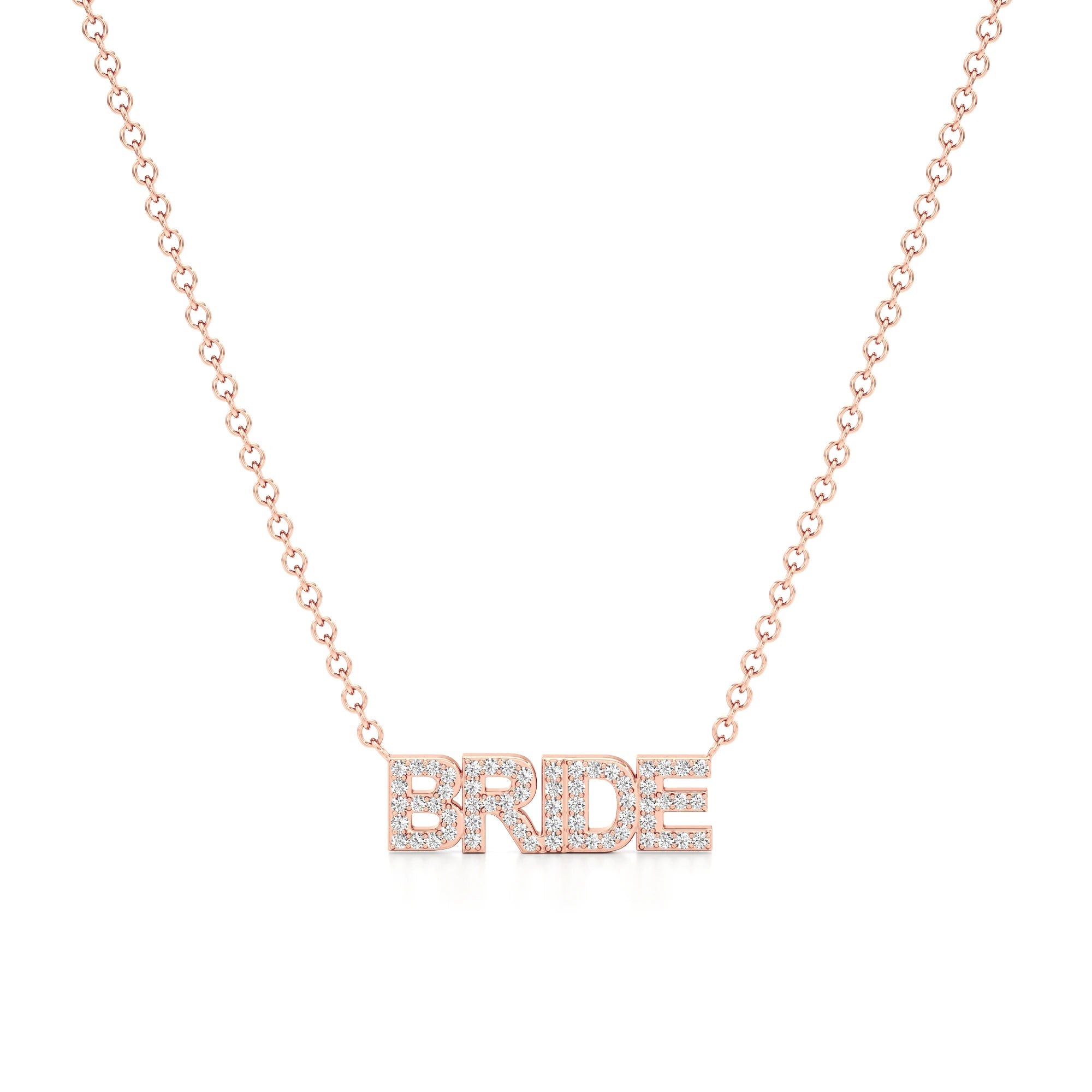 Bride Necklace in Diamond Pavé