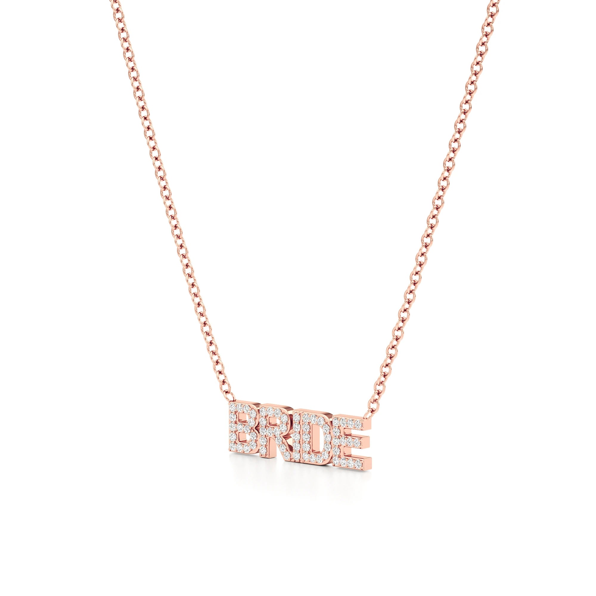 Bride Necklace in Diamond Pavé