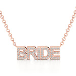 Bride Necklace in Diamond Pavé